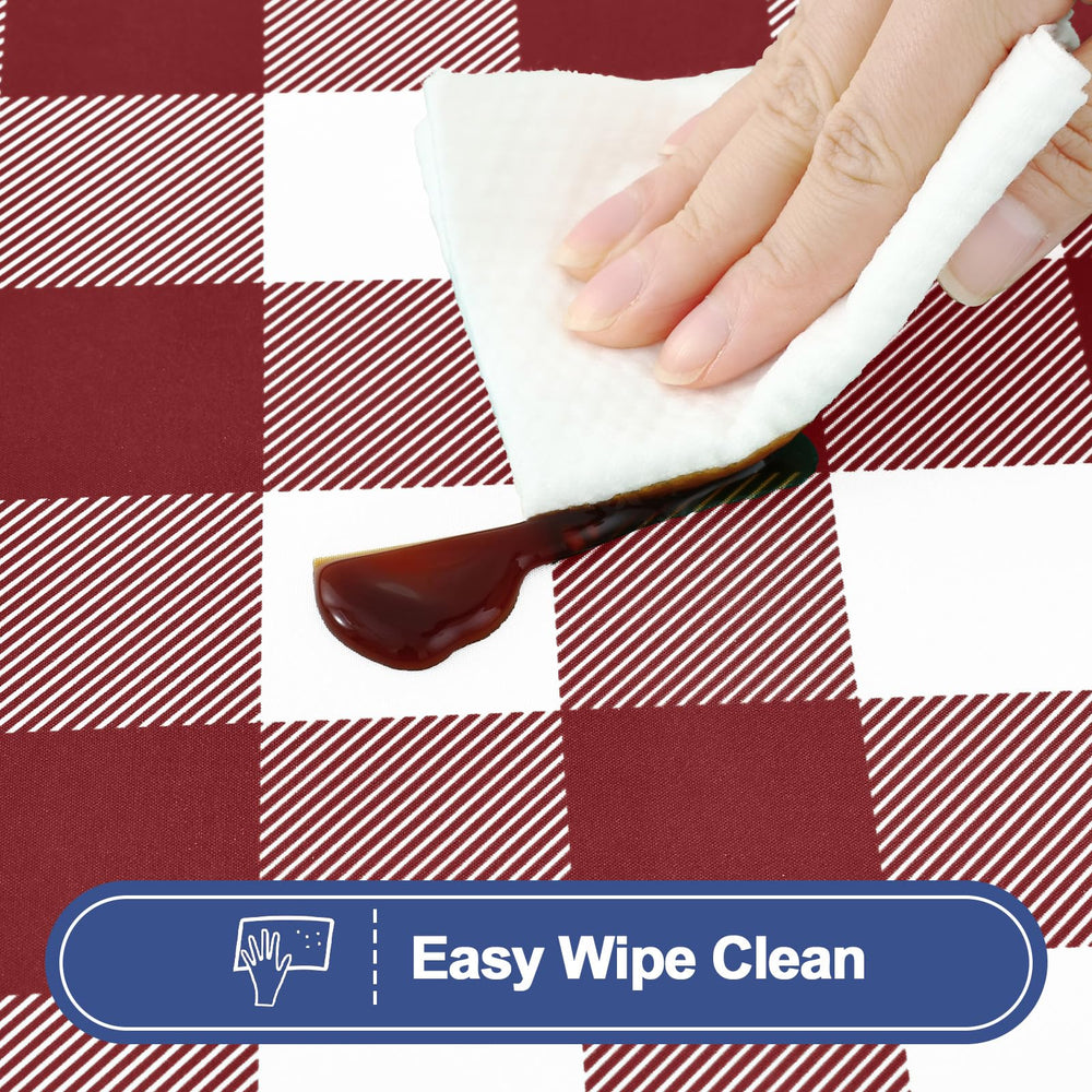 Waterproof feature of Smiry picnic table cover with spilled drink