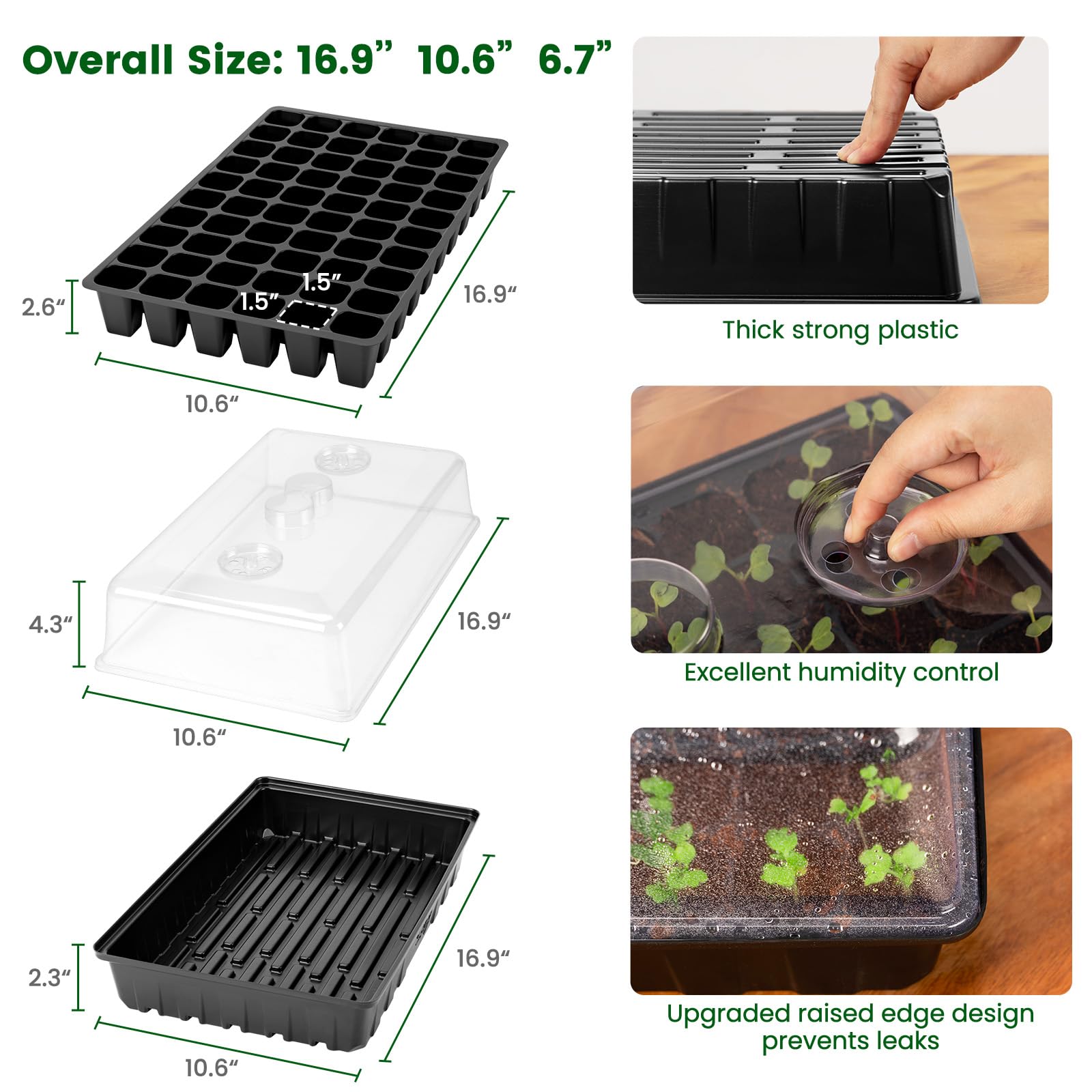 Waterproof heat mat for consistent seed germination
