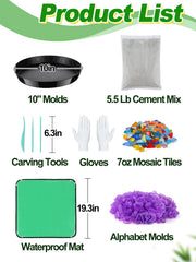 Waterproof mat included for clean crafting