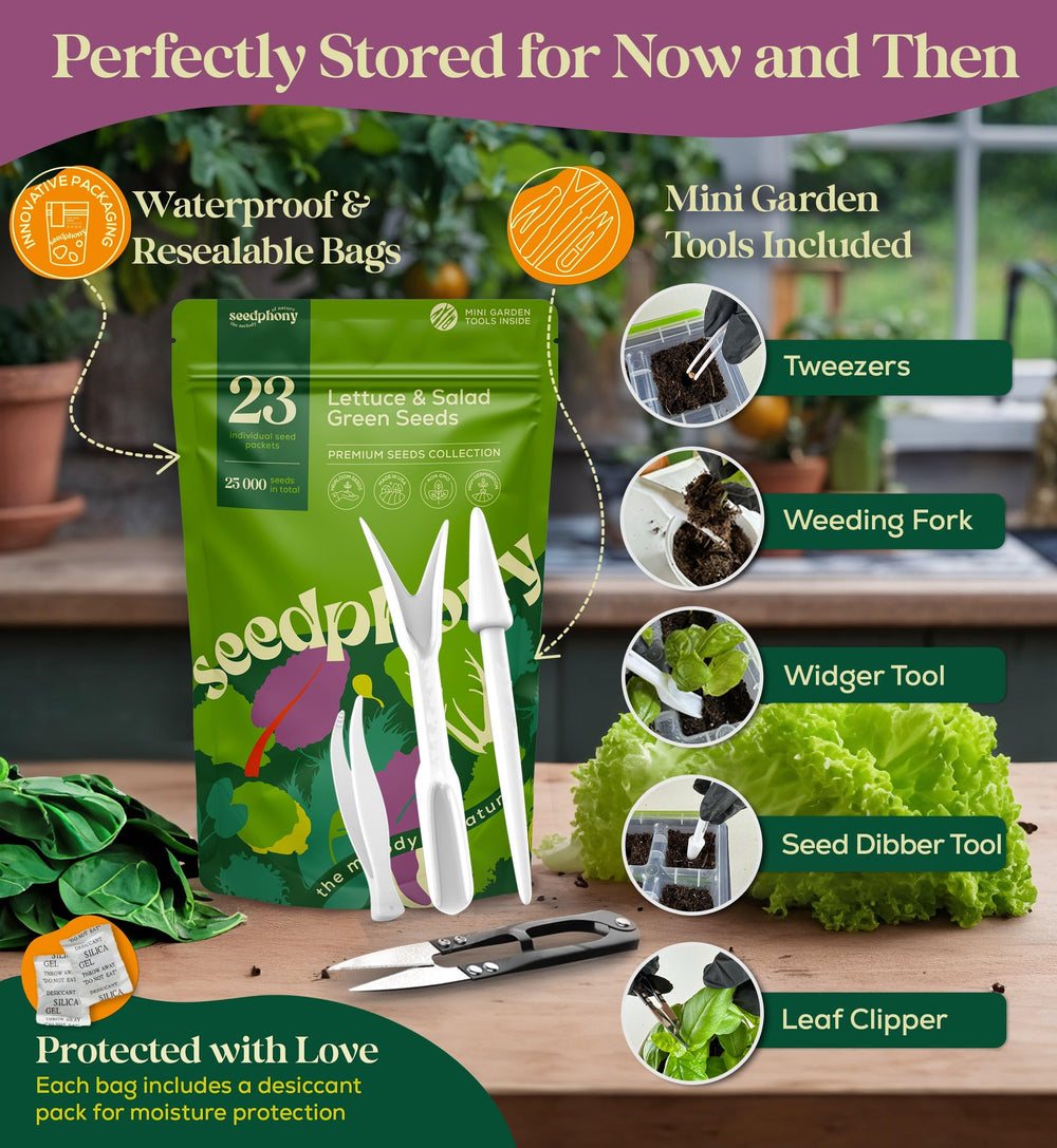 Waterproof resealable bag of Seedphony seeds