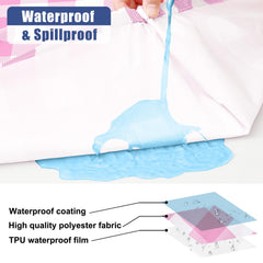 Waterproof surface of Smiry picnic table cover showing spilled liquid beading