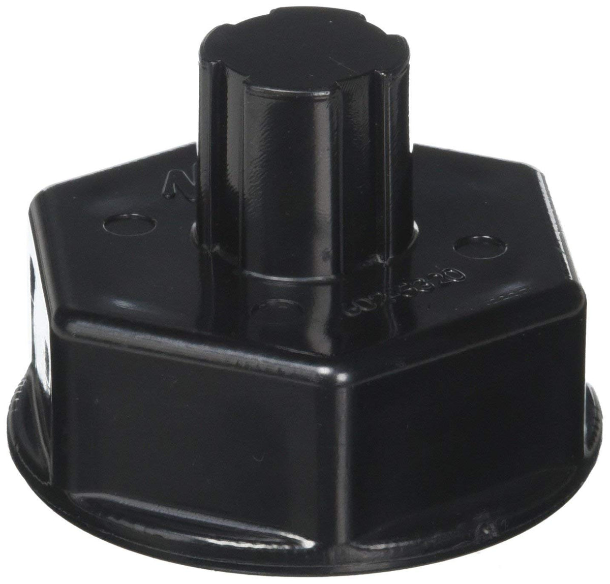 Waterway 602-5321B black drain screen cap front view
