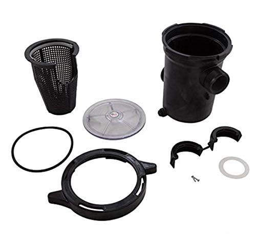 Waterway Hi-Flo Pump Strainer Housing with basket, clear plastic construction