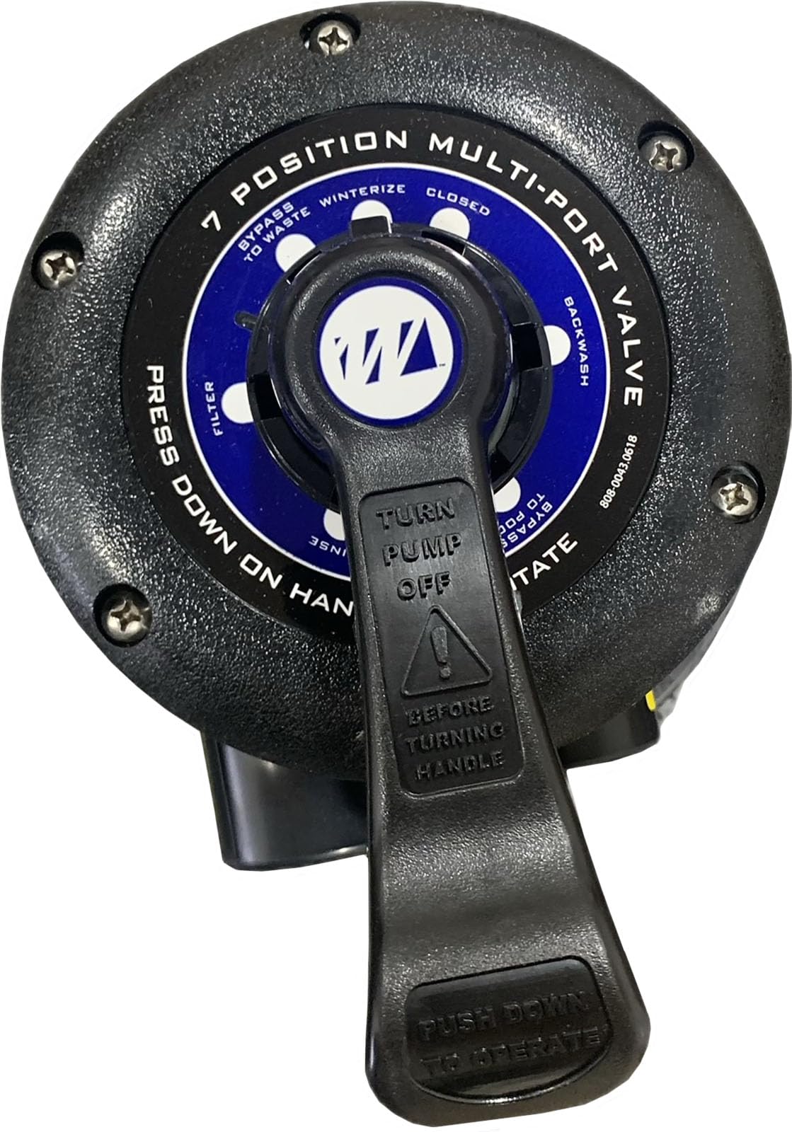 Waterway WVS003B multiport valve assembled with clamp ring