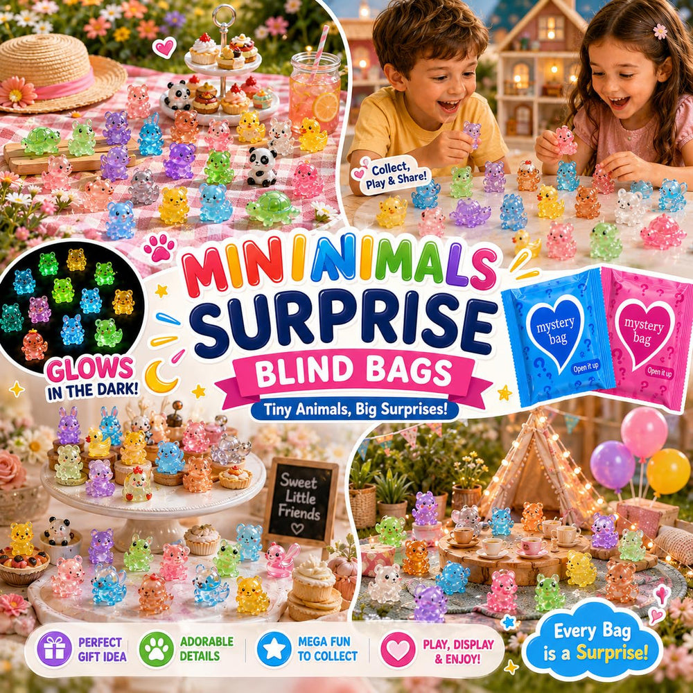 WAWIBEE colorful mini resin animals ready for party favors