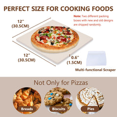 Waykea pizza stone showing texture and thickness
