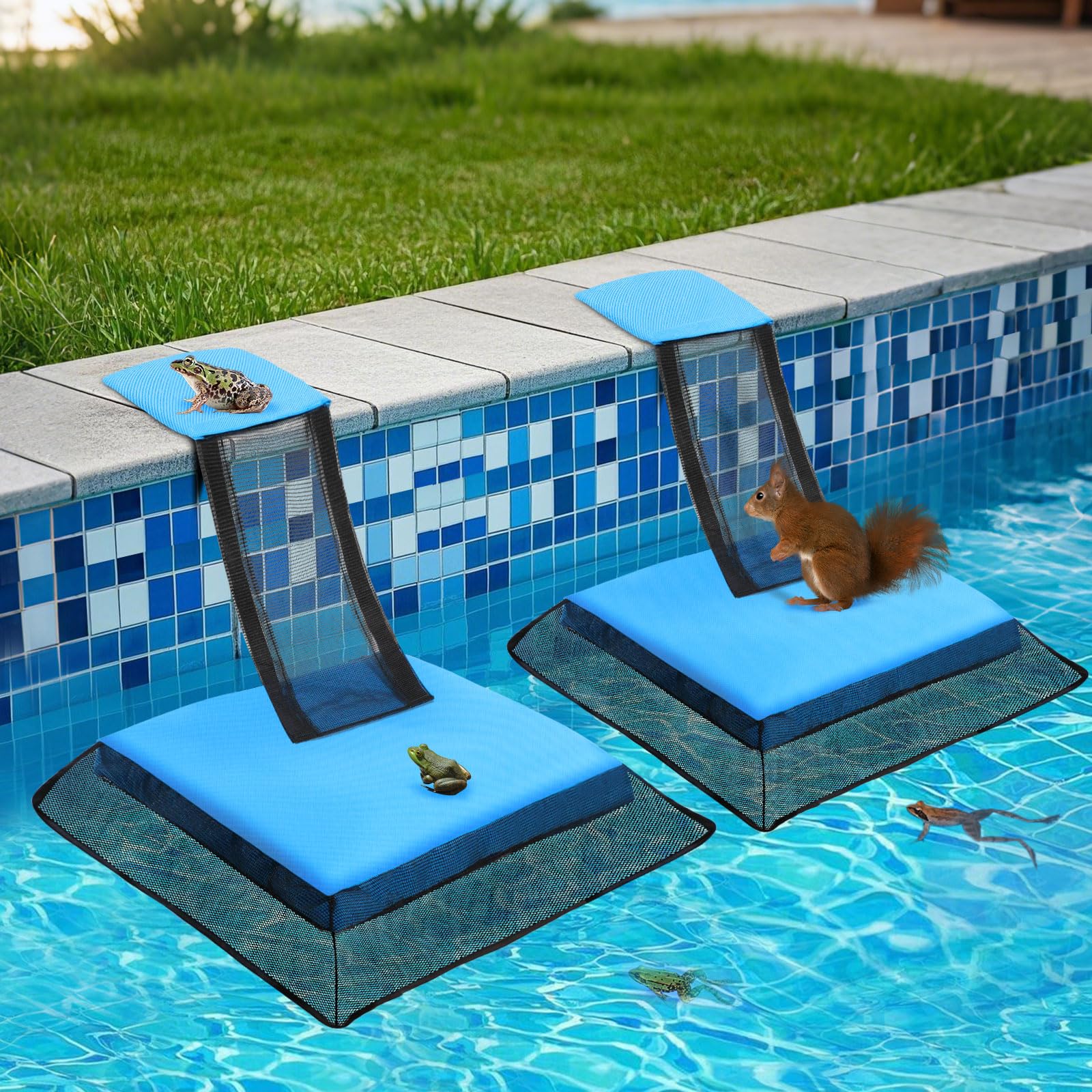 Weallere Animal Saving Escape Ramp blue model front view