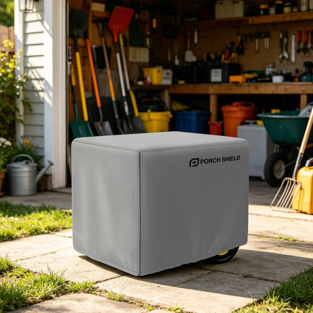 Weather-resistant feature of Porch Shield Generator Cover