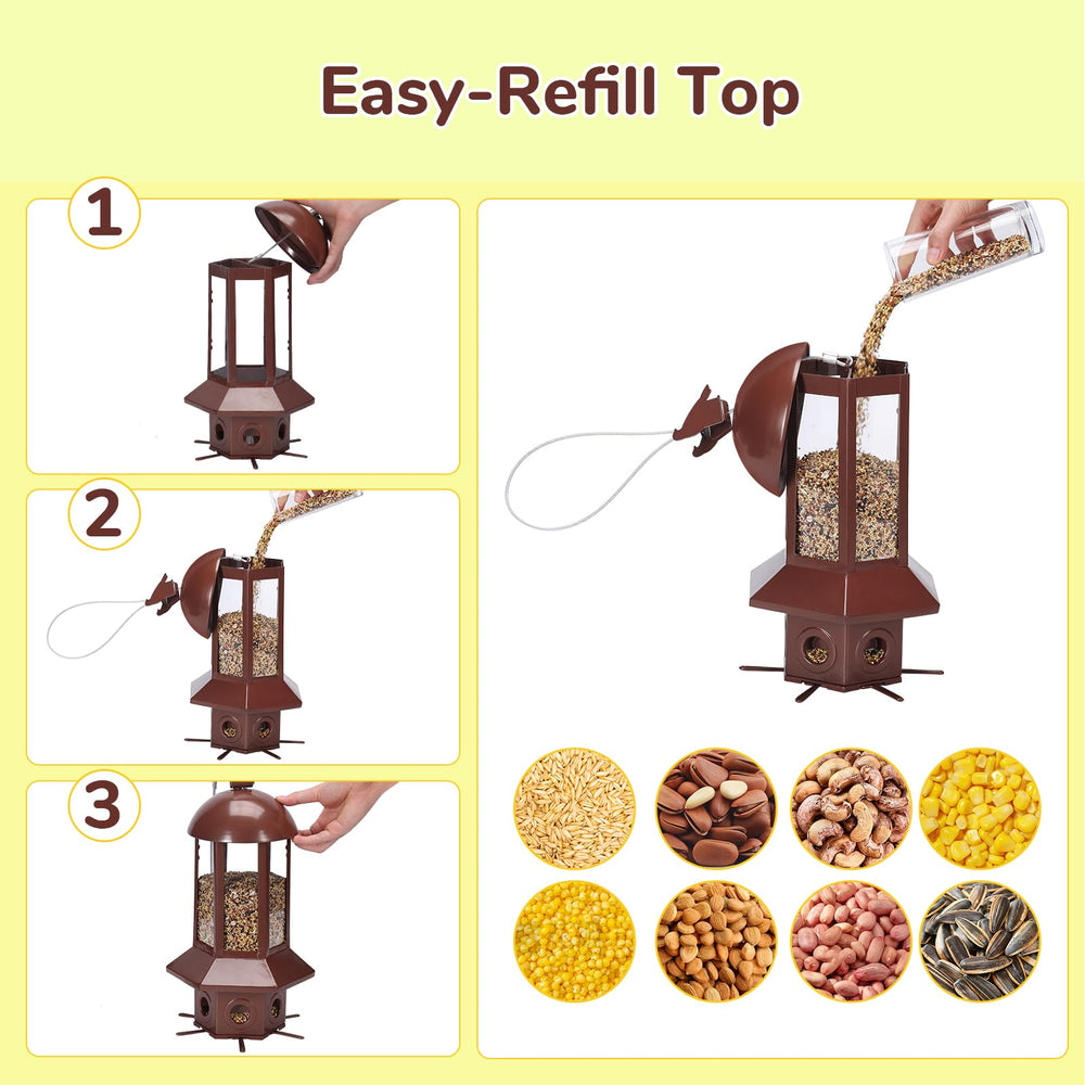 Weather-resistant feature of Sorflife bird feeder