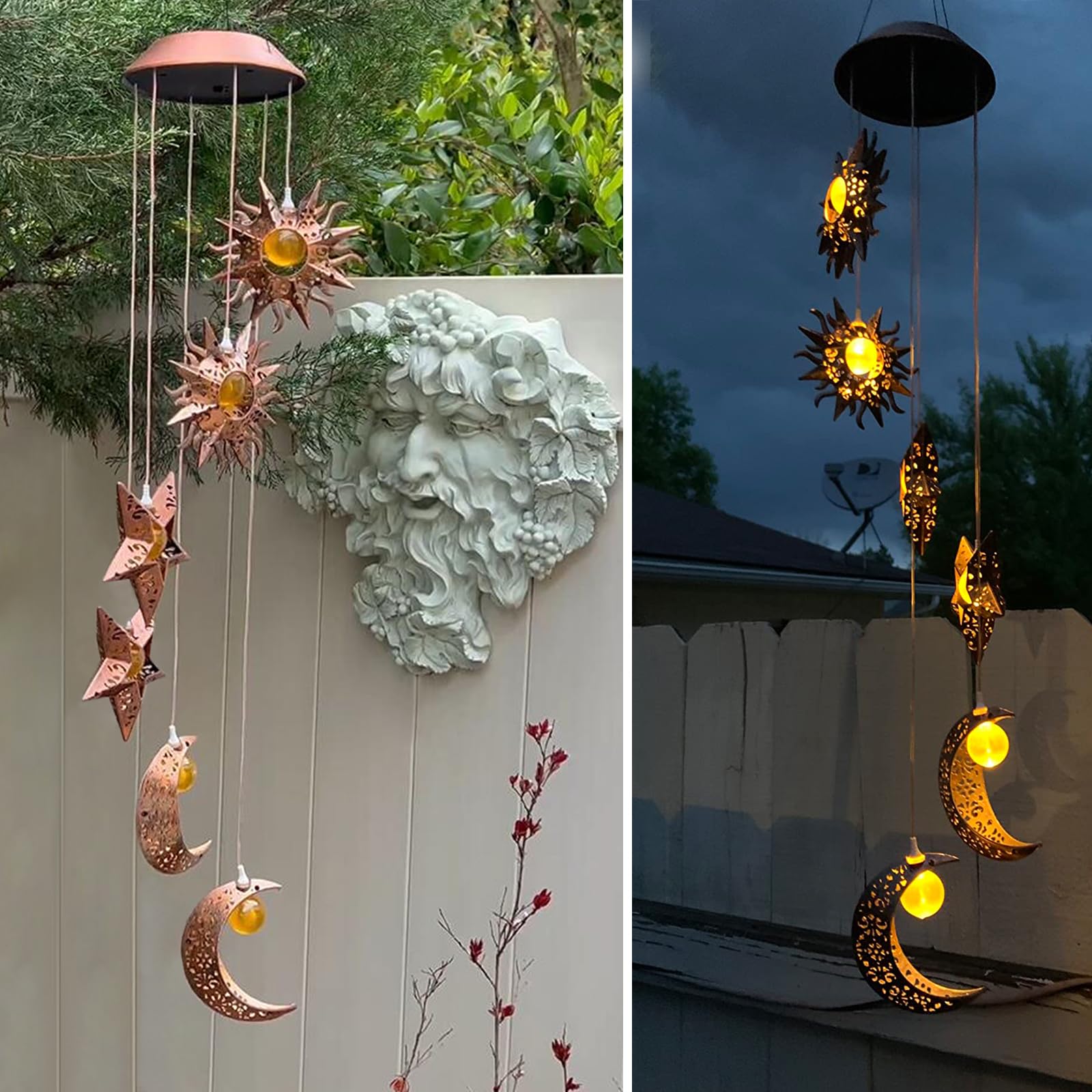 Weather-resistant features of Tryme Solar Wind Chimes