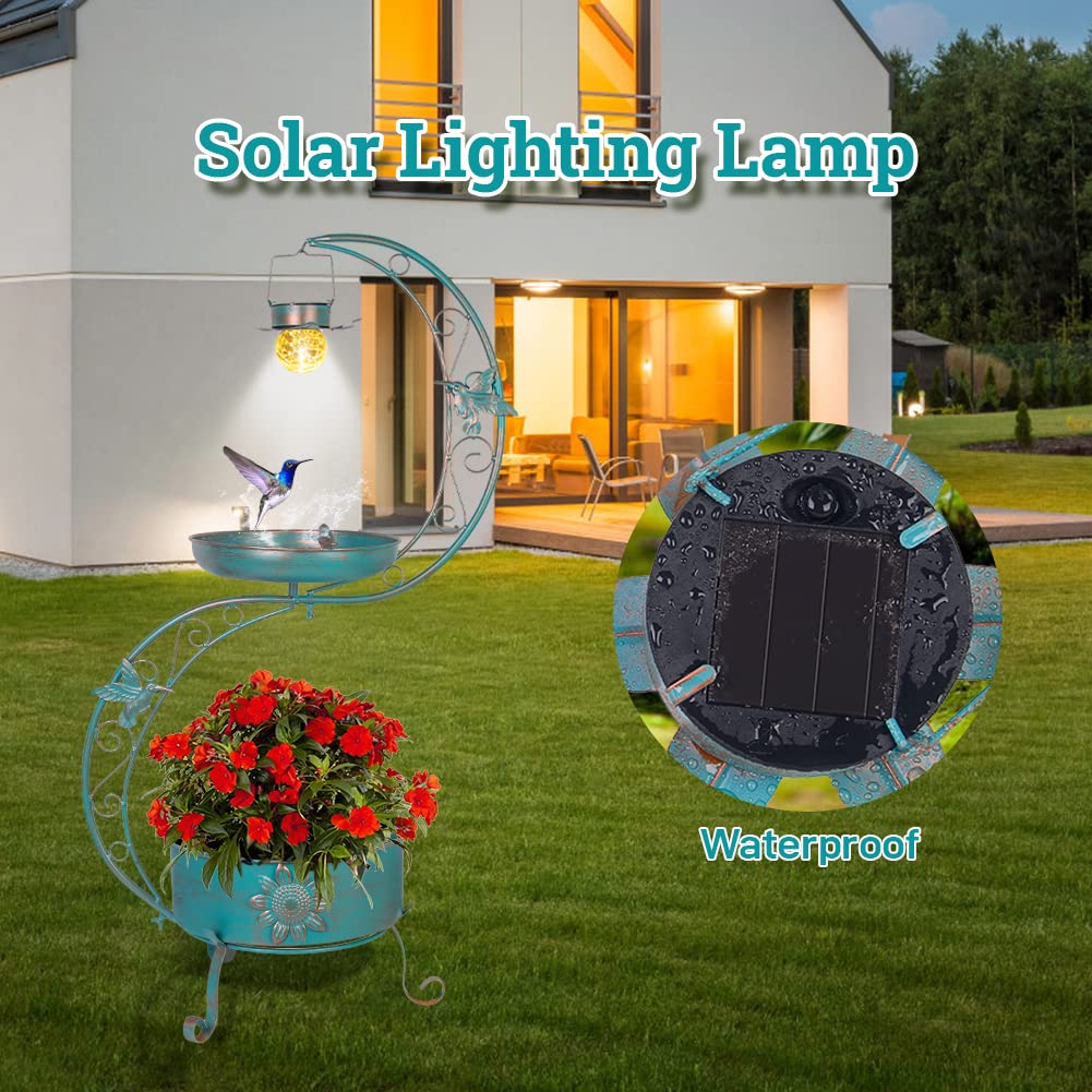 Weather-resistant metal of DREAMSOUL Bird Bath