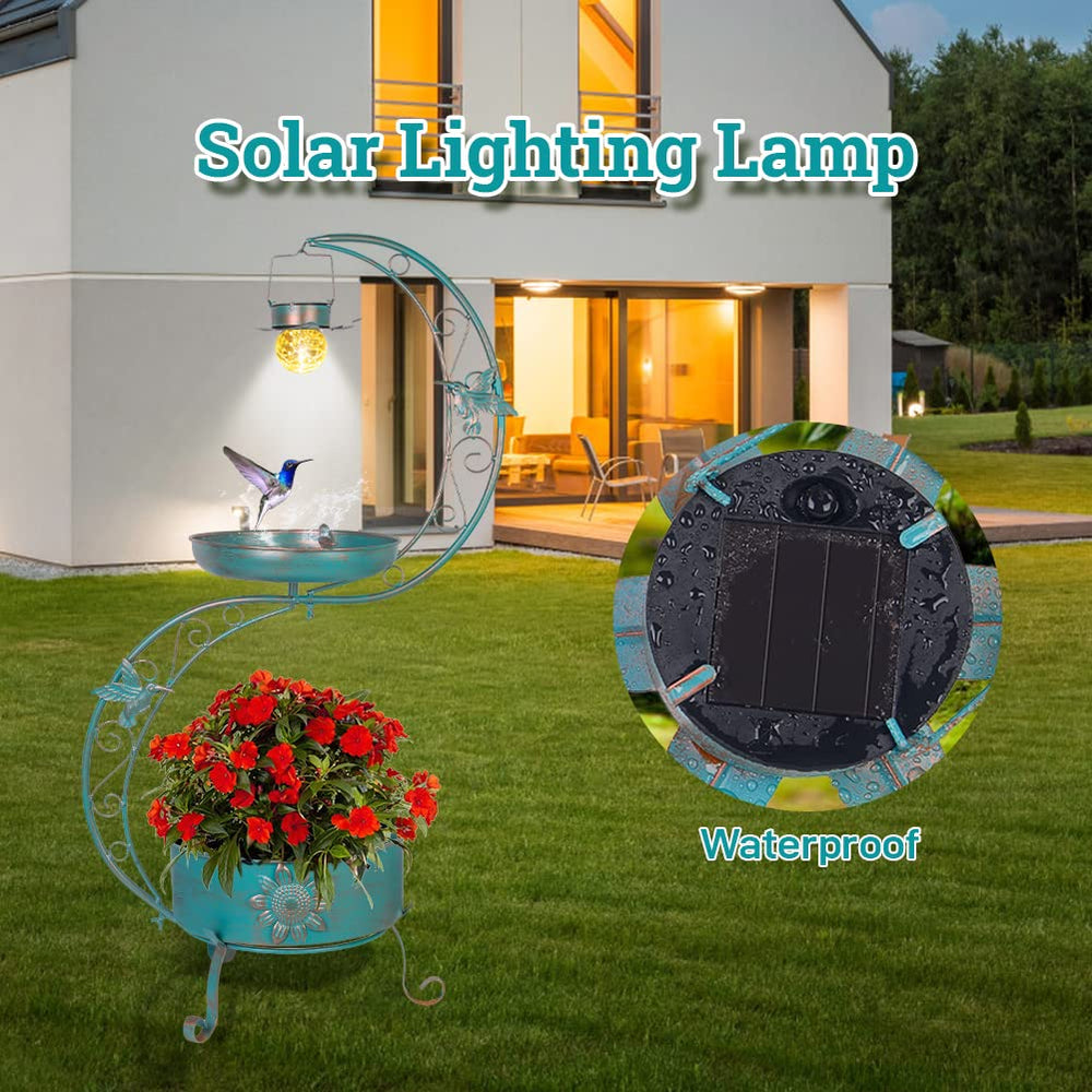 Weather-resistant metal of DREAMSOUL Bird Bath
