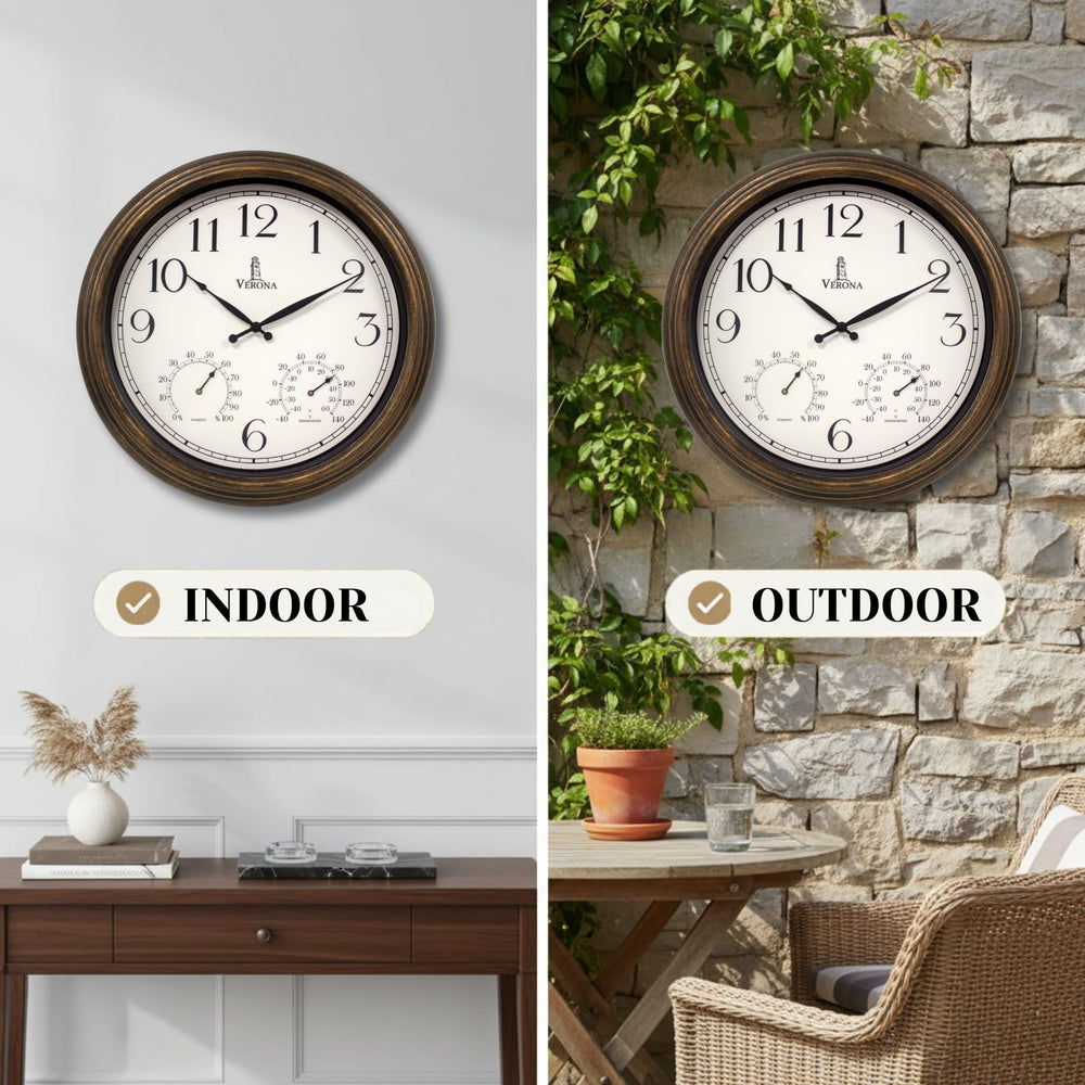 Weatherproof features of the bronze outdoor clock