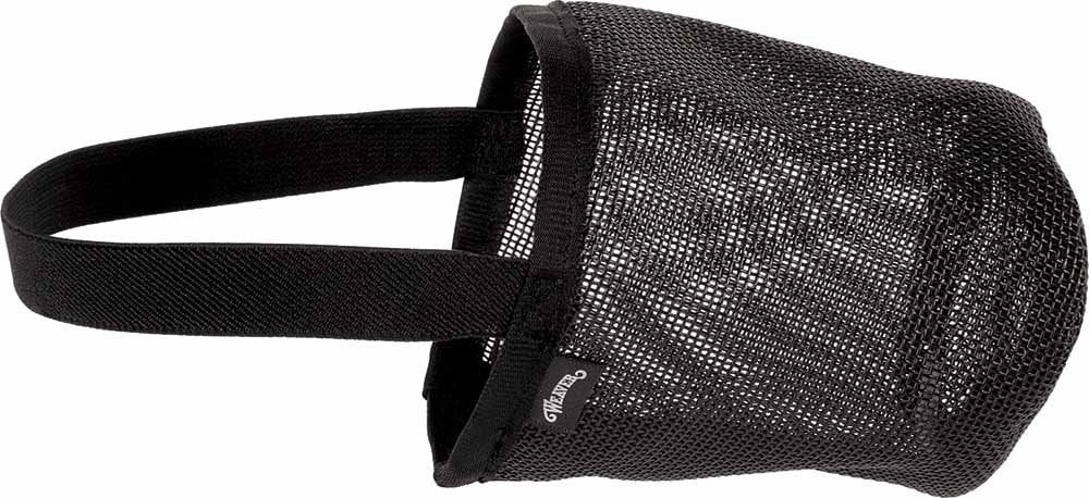 Weaver Livestock Sheep/Goat Muzzle in black, soft mesh construction