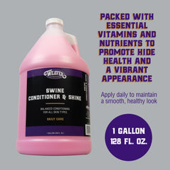 Weaver Swine Conditioner pouring from bottle