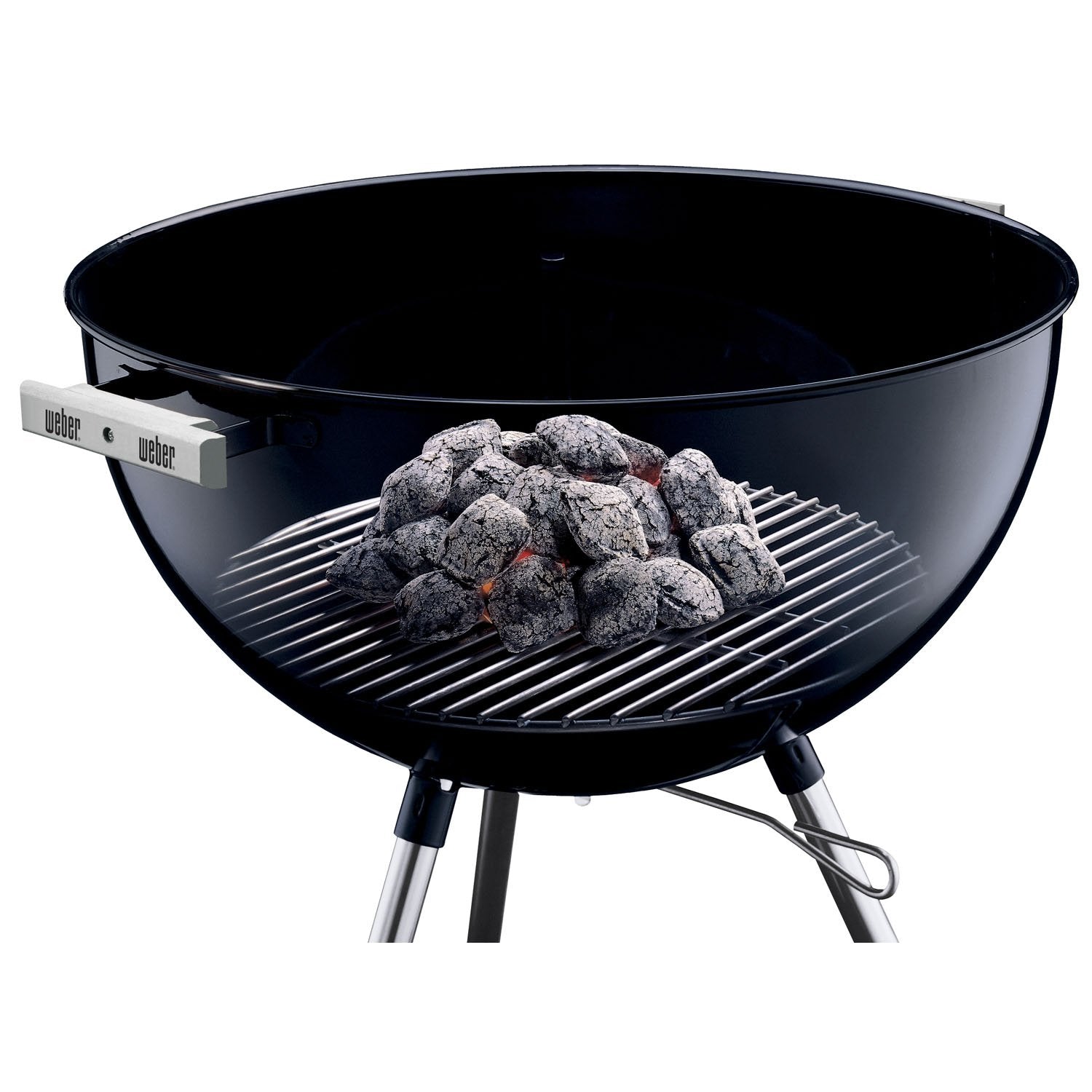 Weber 17-inch charcoal cooking grate showing heavy gauge steel construction