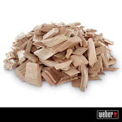 Weber Apple Wood Chips showing wood chip size