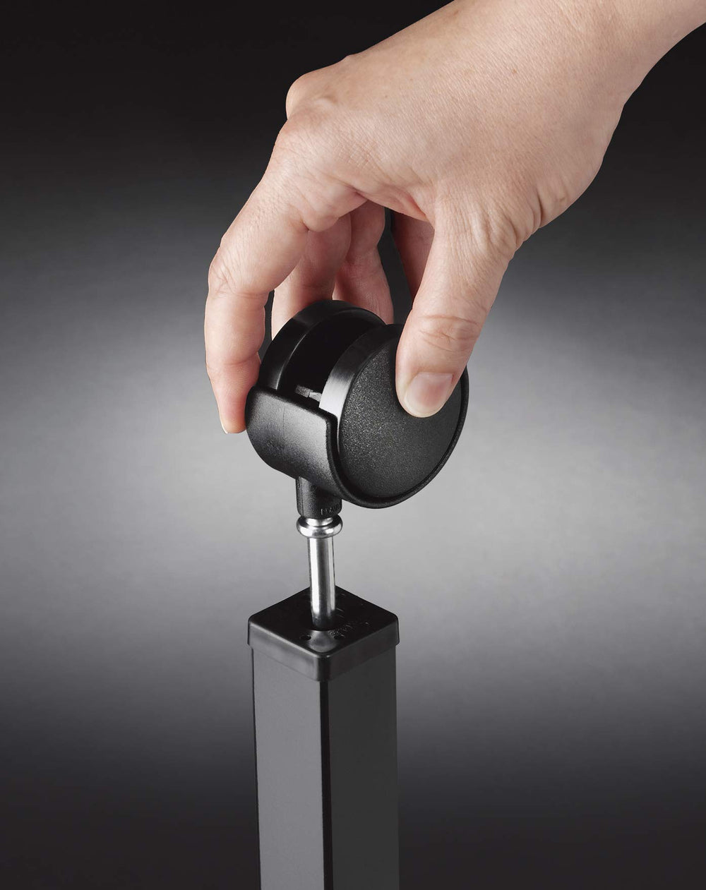 Weber Caster insert piece close-up