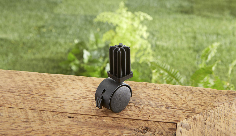 Weber Caster Wheel side view showing dimensions