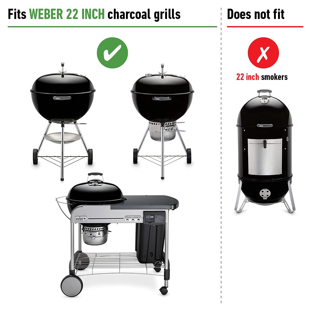 Weber Charcoal Cooking Grate in grill setting