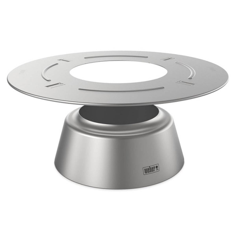 Weber Charcoal Heat Controller for 22 inch kettle grill silver front view