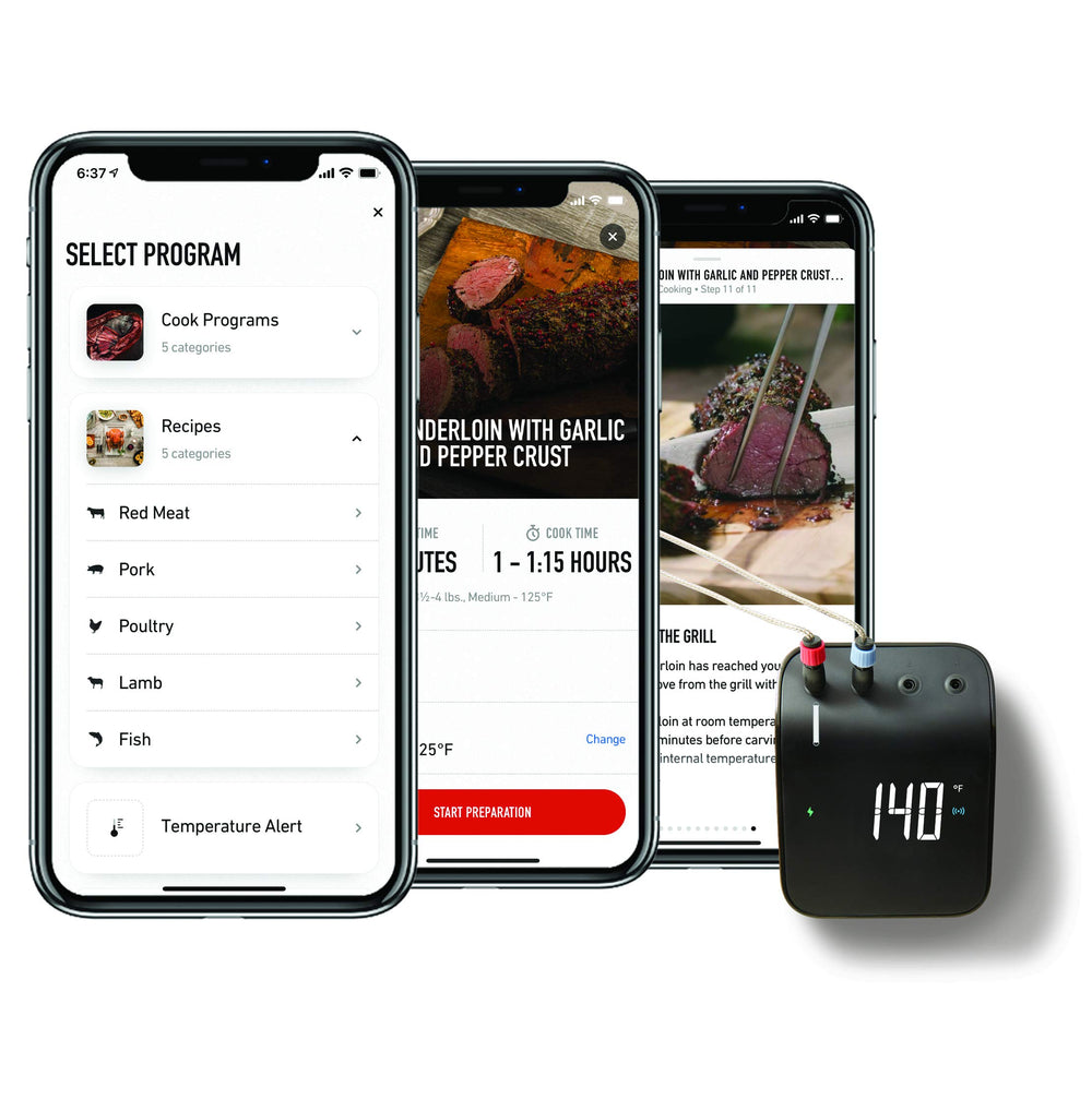 Weber Connect Smart Grilling Hub with smartphone notifications
