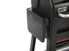 Weber Folding Side Table folded down for storage