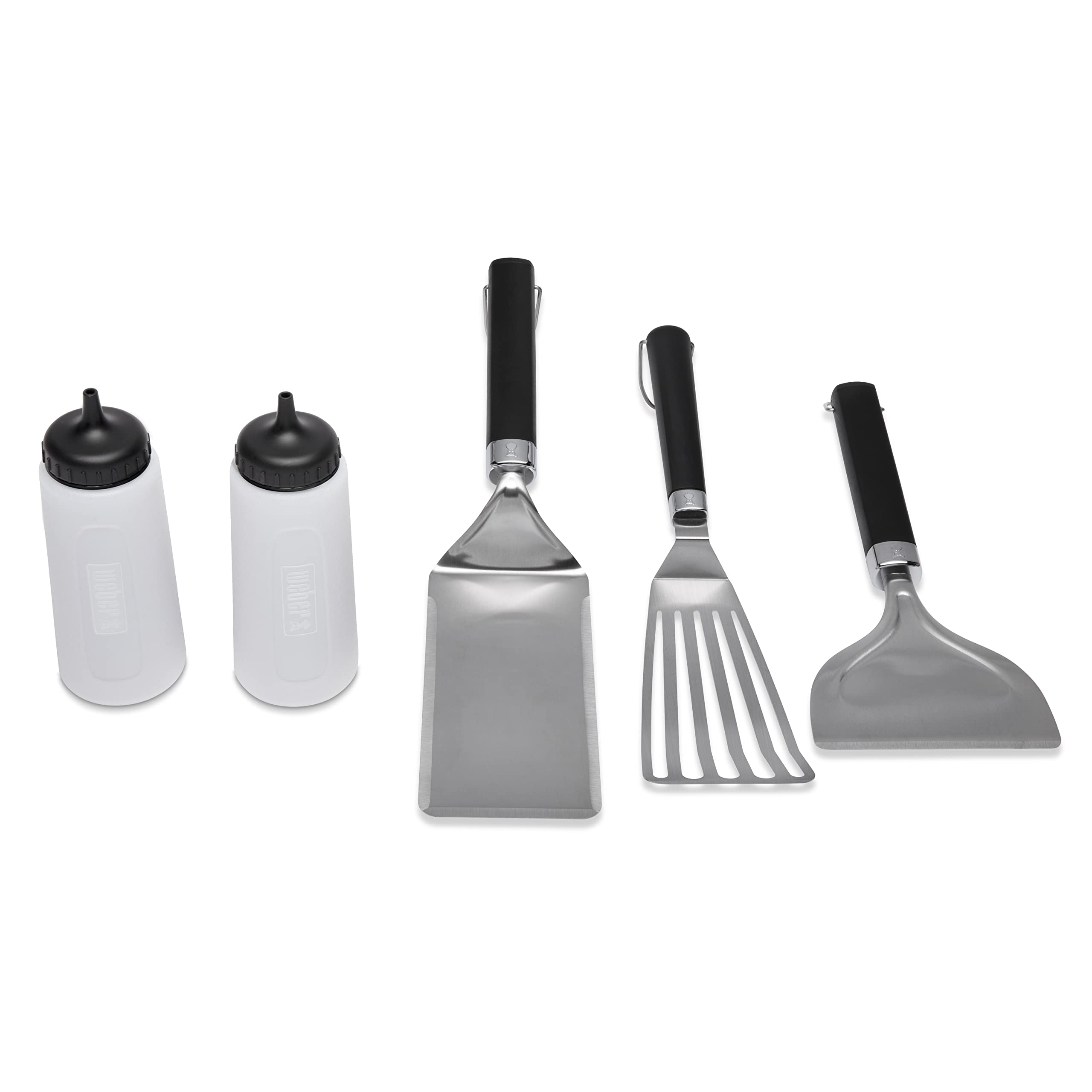 Weber Griddle Essential Tool Set 5-piece including spatulas and squeeze bottles