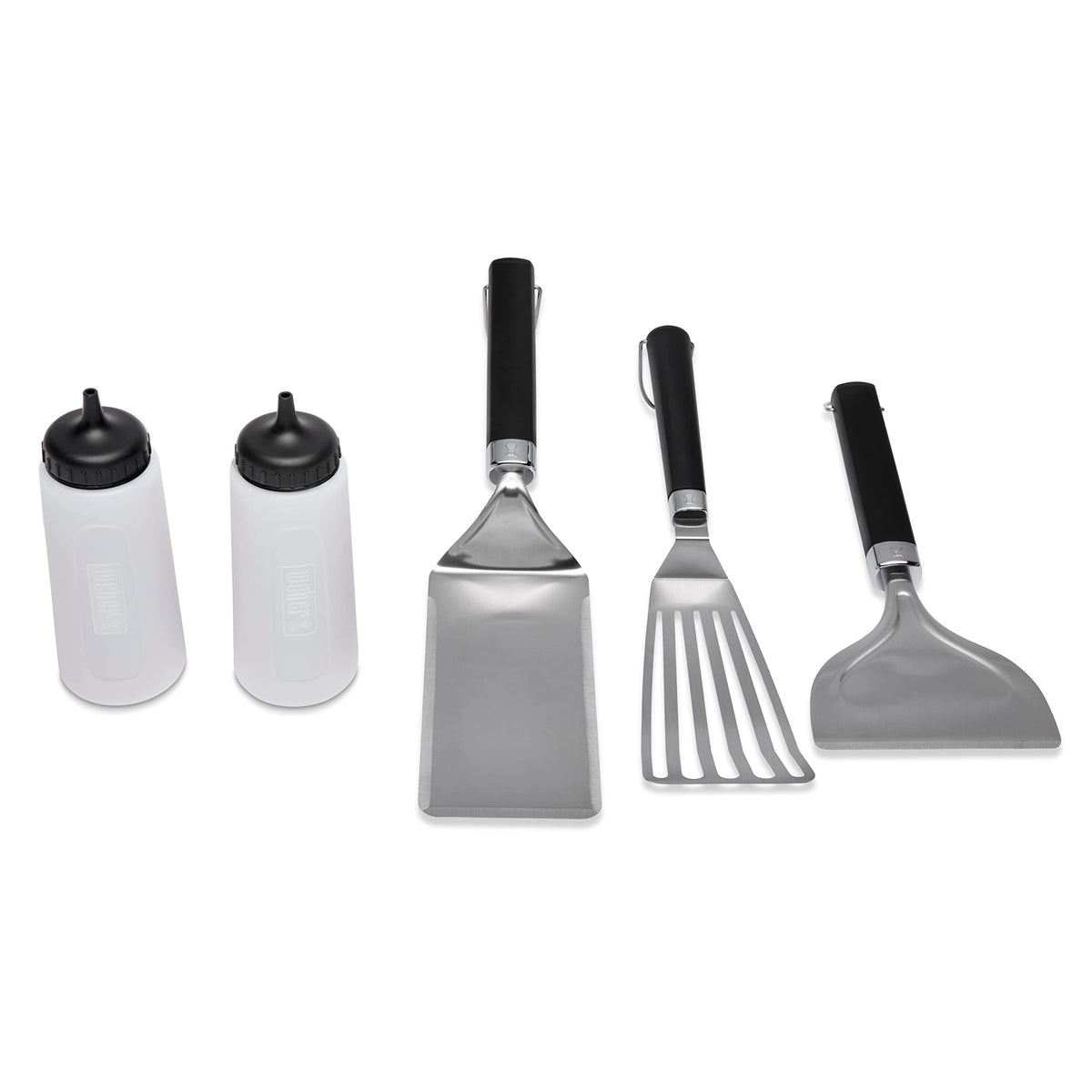 Weber Griddle Essential Tool Set 5-piece including spatulas and squeeze bottles