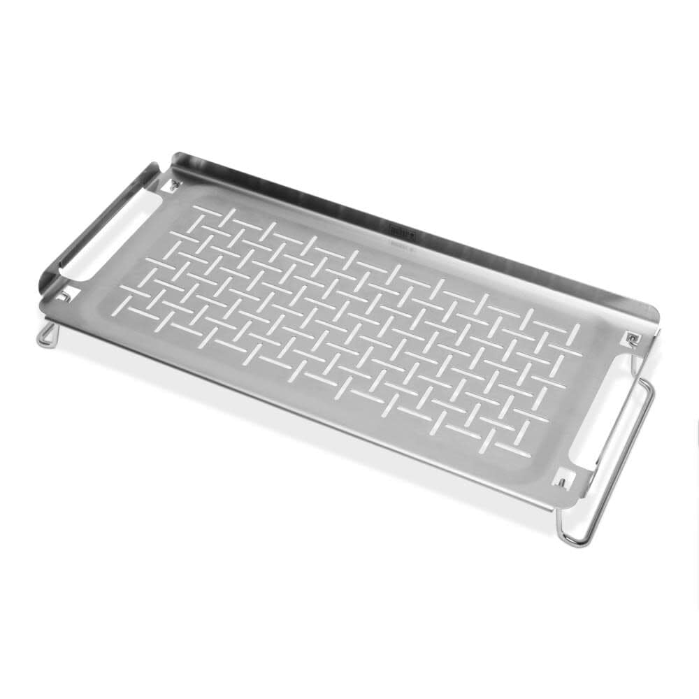 Weber Griddle Keep Warm Rack with dimensions and specifications