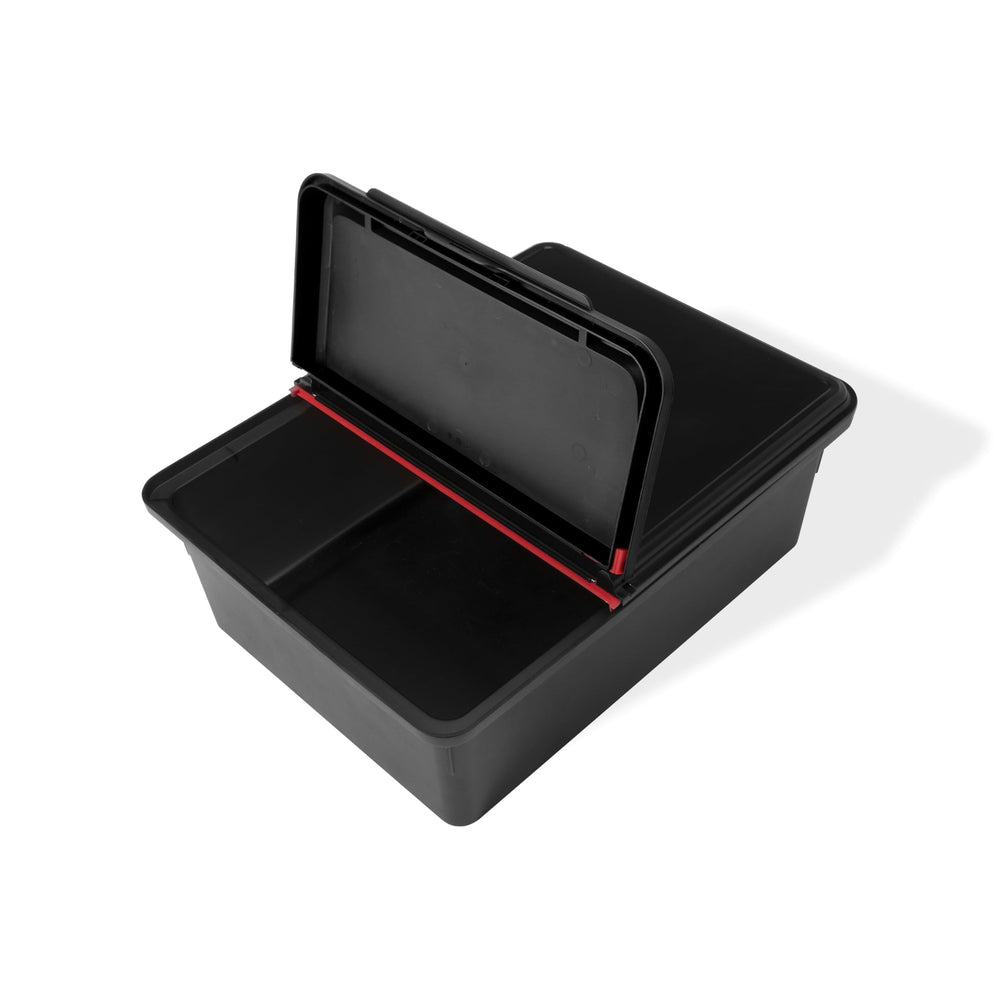 Weber Outdoor Storage Bin on Weber Works brackets