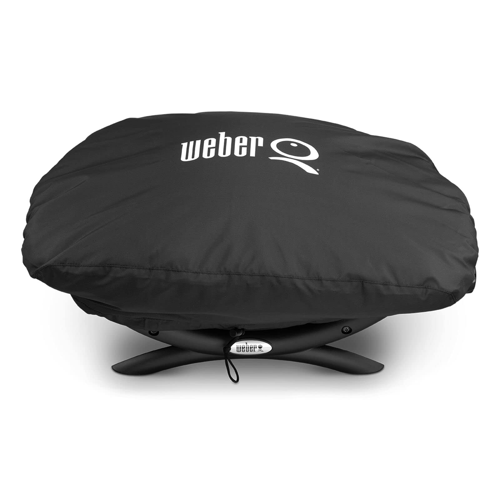 Weber Premium Bonnet Cover for Q1000/100, black front view