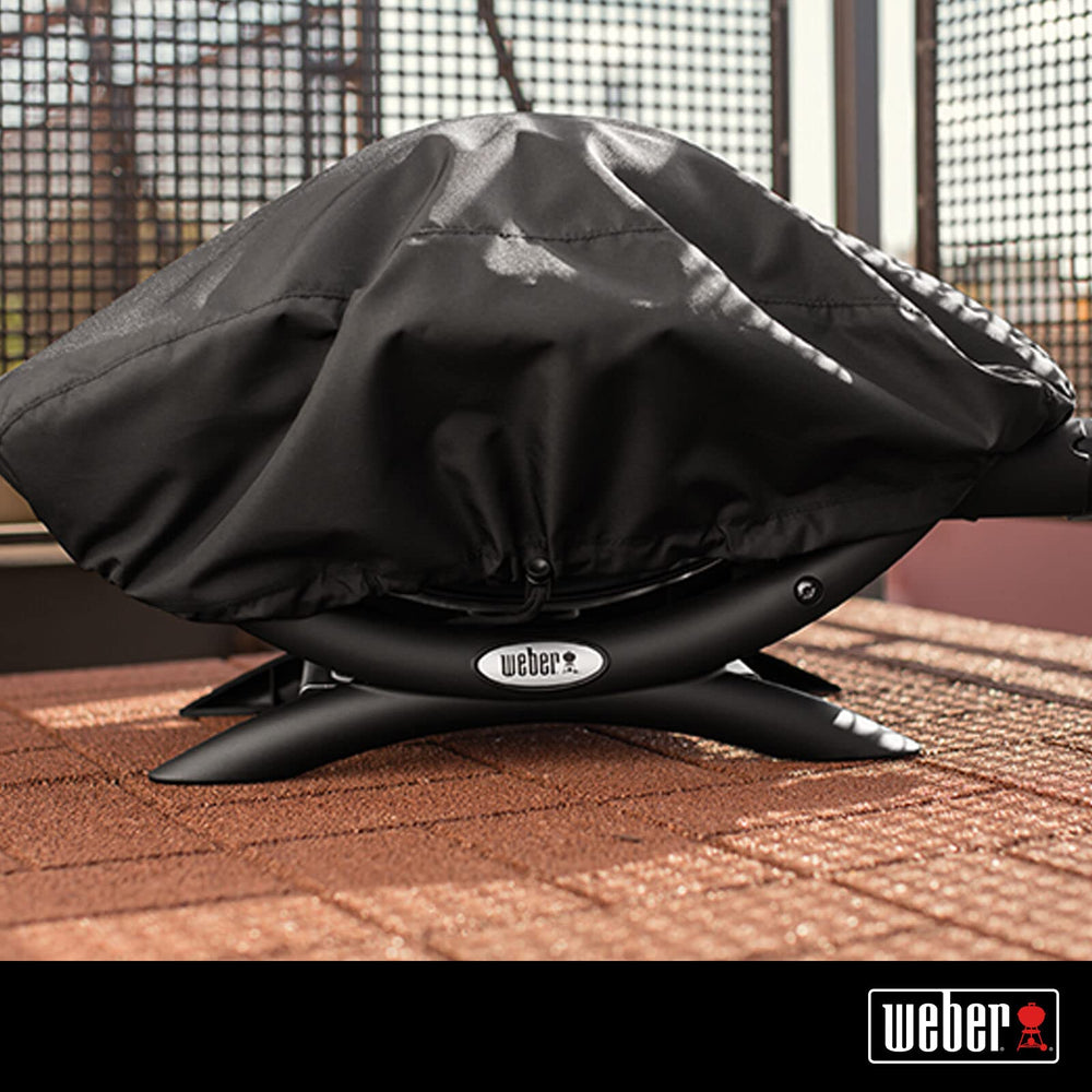 Weber Premium Bonnet Cover Q1000/100 showing waterproof material
