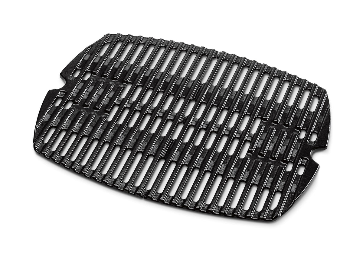 Weber Q porcelain-enameled cast-iron cooking grates front view