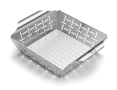 Weber Small Grilling Basket, Stainless Steel, 9.4 x 7.5 inches