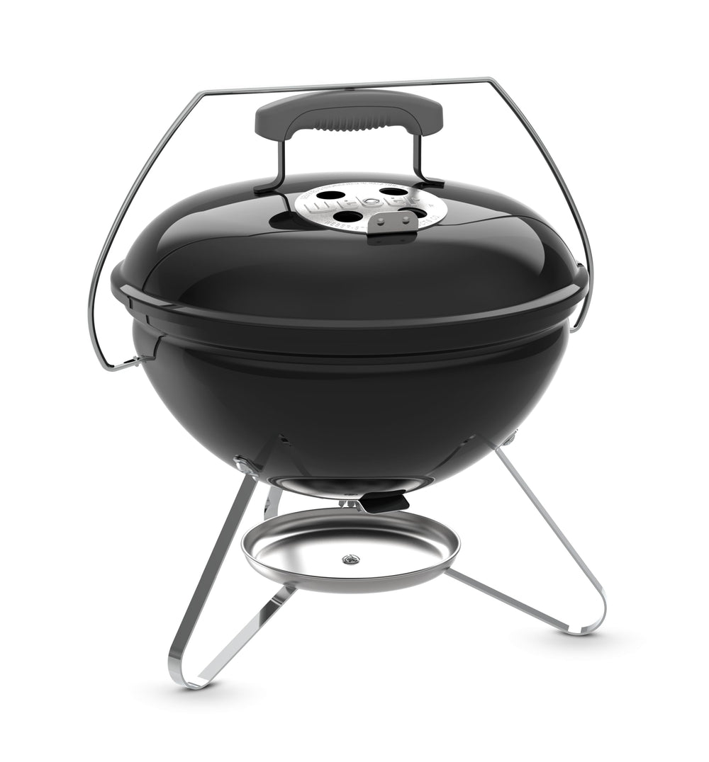 Weber Smokey Joe 14-Inch Portable Charcoal Grill ash catcher for easy cleanup