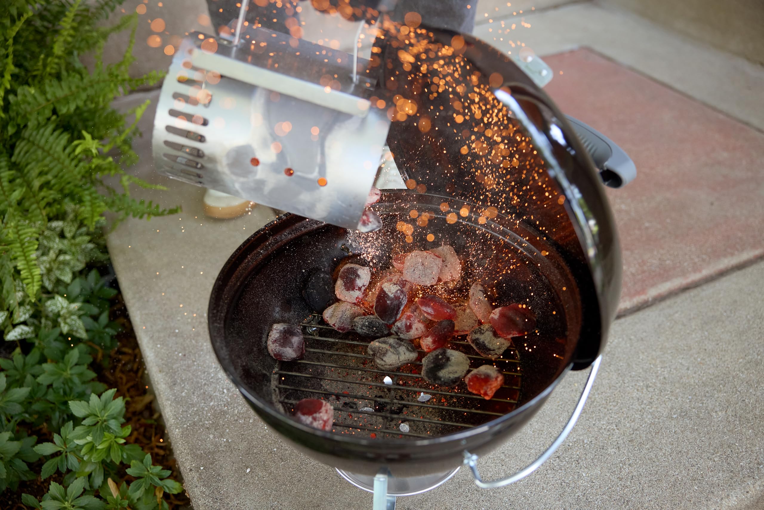 Weber Smokey Joe 14-Inch Portable Charcoal Grill packed for travel