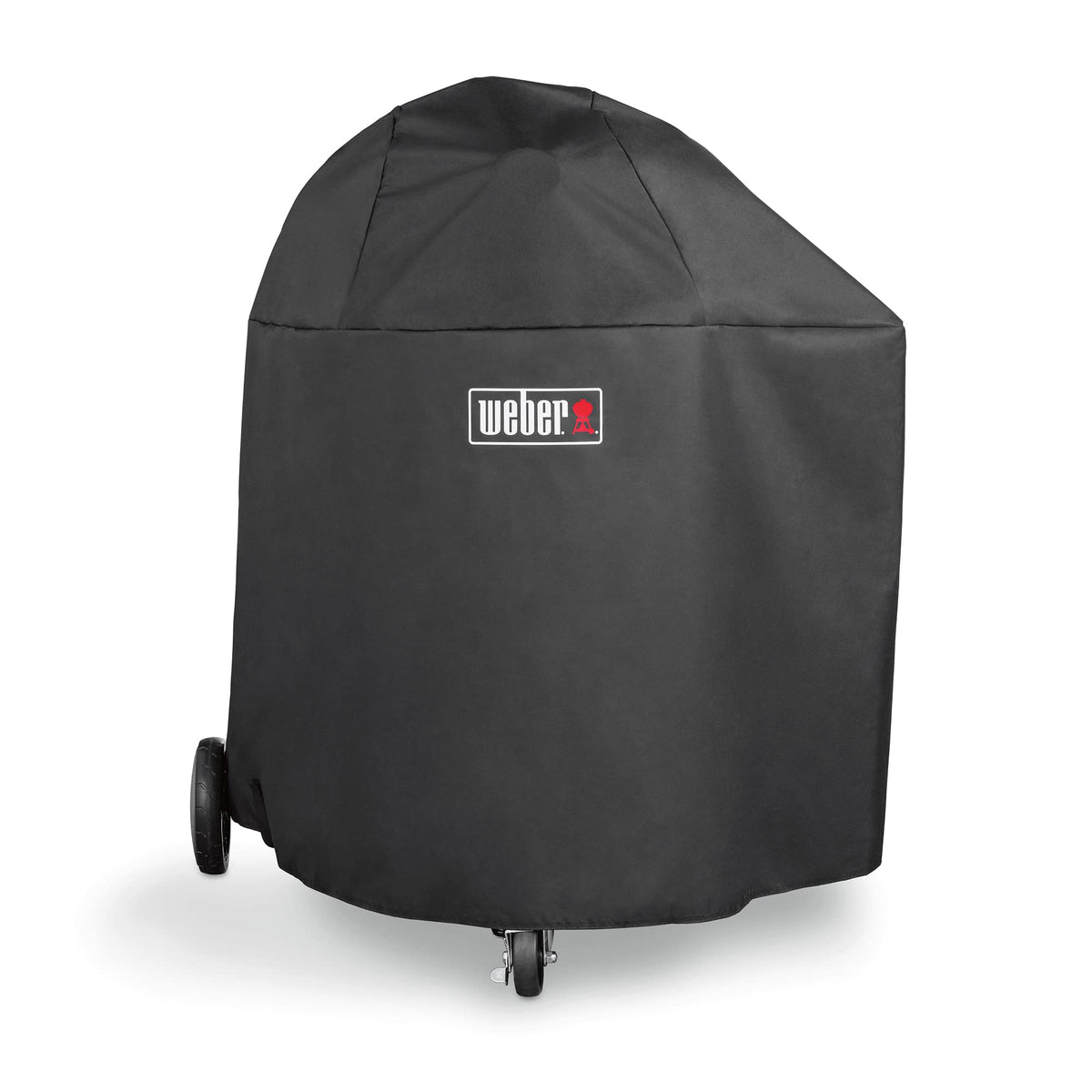 Weber Summit Kamado Charcoal Grill Cover, black, front view