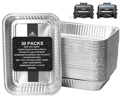 WEBROIL 30 Packs Drip Pans for Ninja OG800 model front view