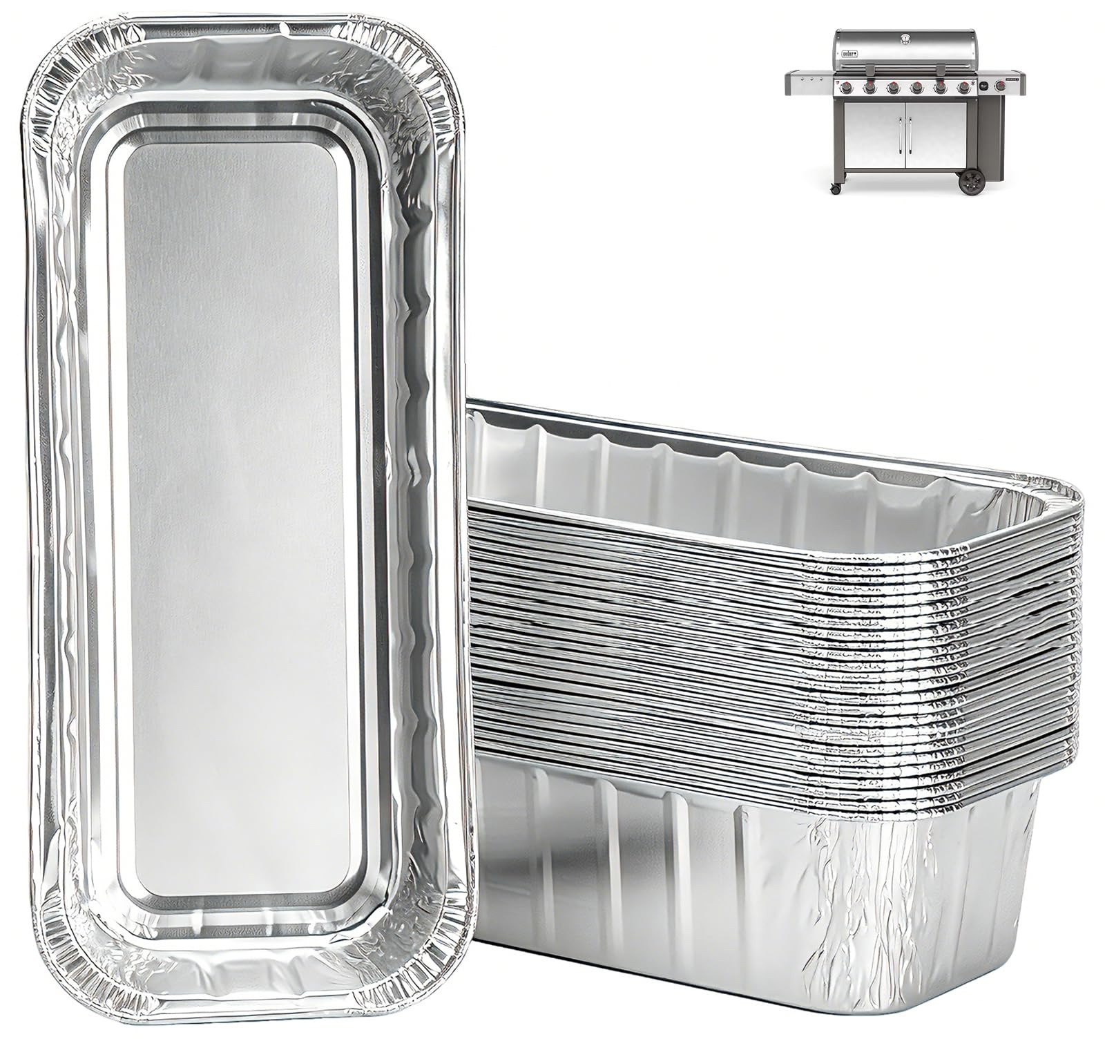 WEBROIL drip pan liner for Weber Genesis II front view
