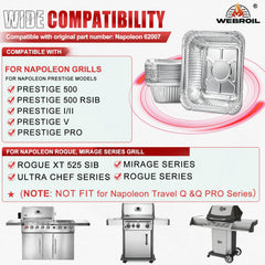 WEBROIL Grill Grease Tray Liners in packaging