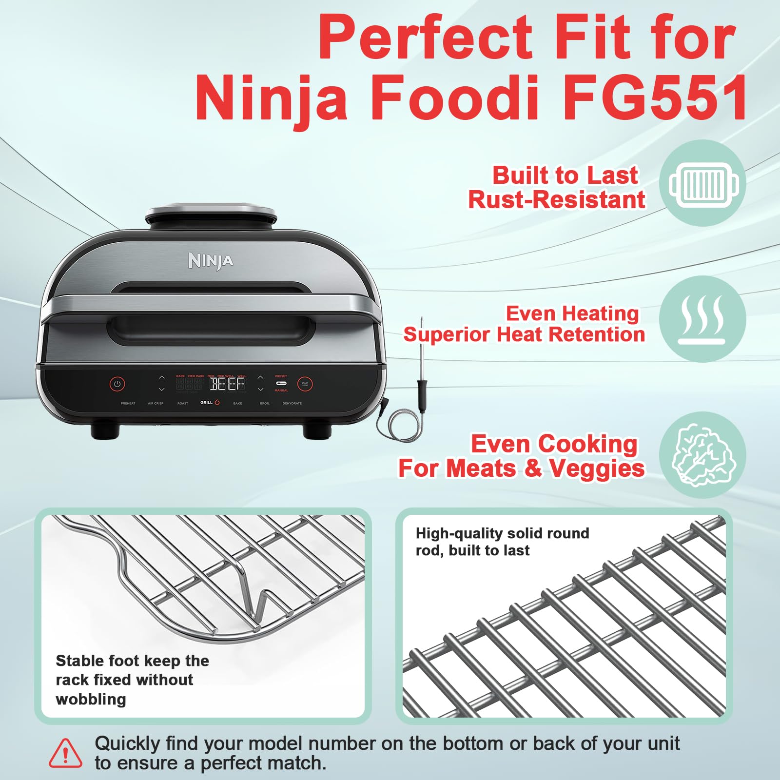 WEBROIL Roasting Grill Steamer Rack in use with food on grill