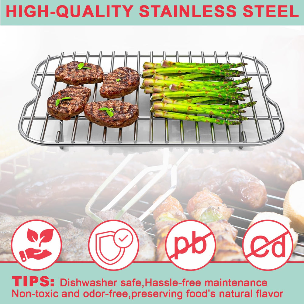 WEBROIL Roasting Grill Steamer Rack packaging and included components