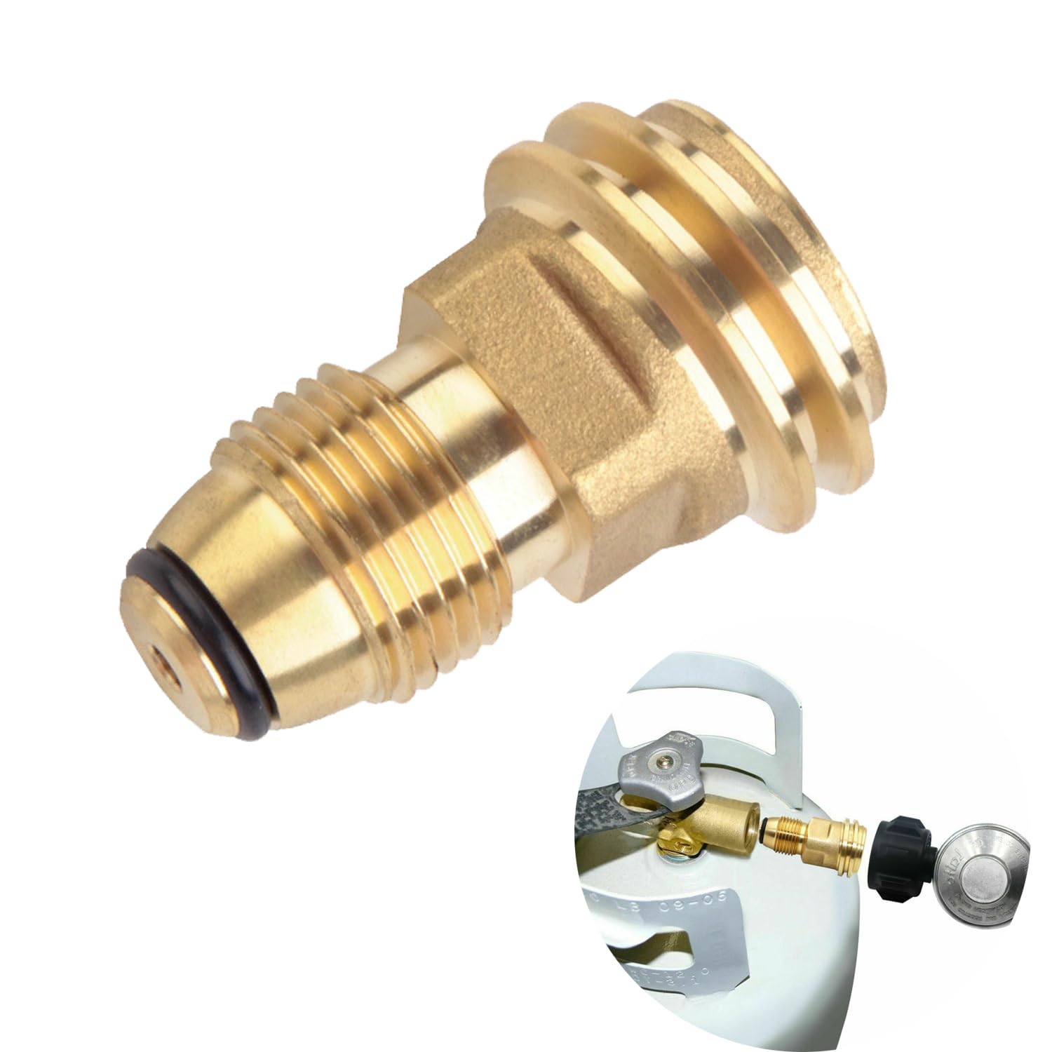 WedFeir Propane Tank Adapter POL to QCC1 front view