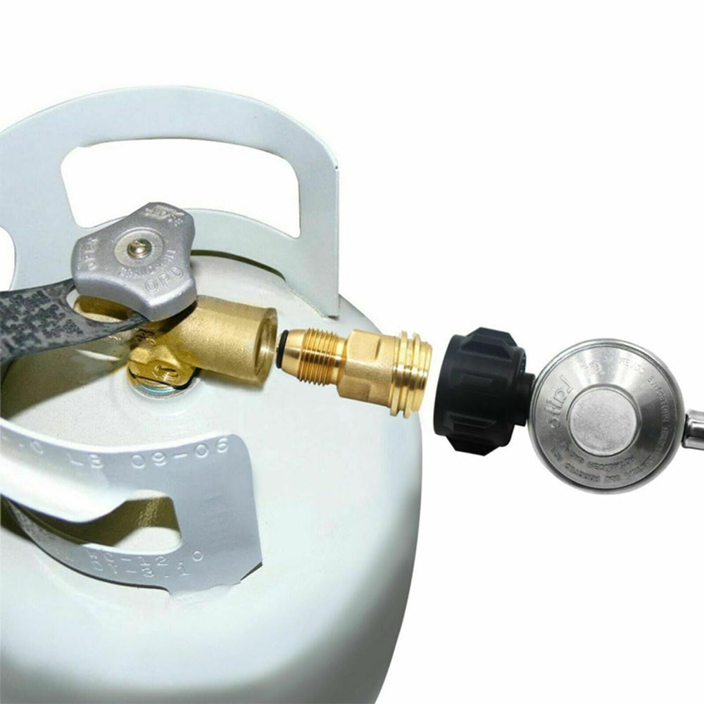 WedFeir Propane Tank Adapter with QCC1 hose connection