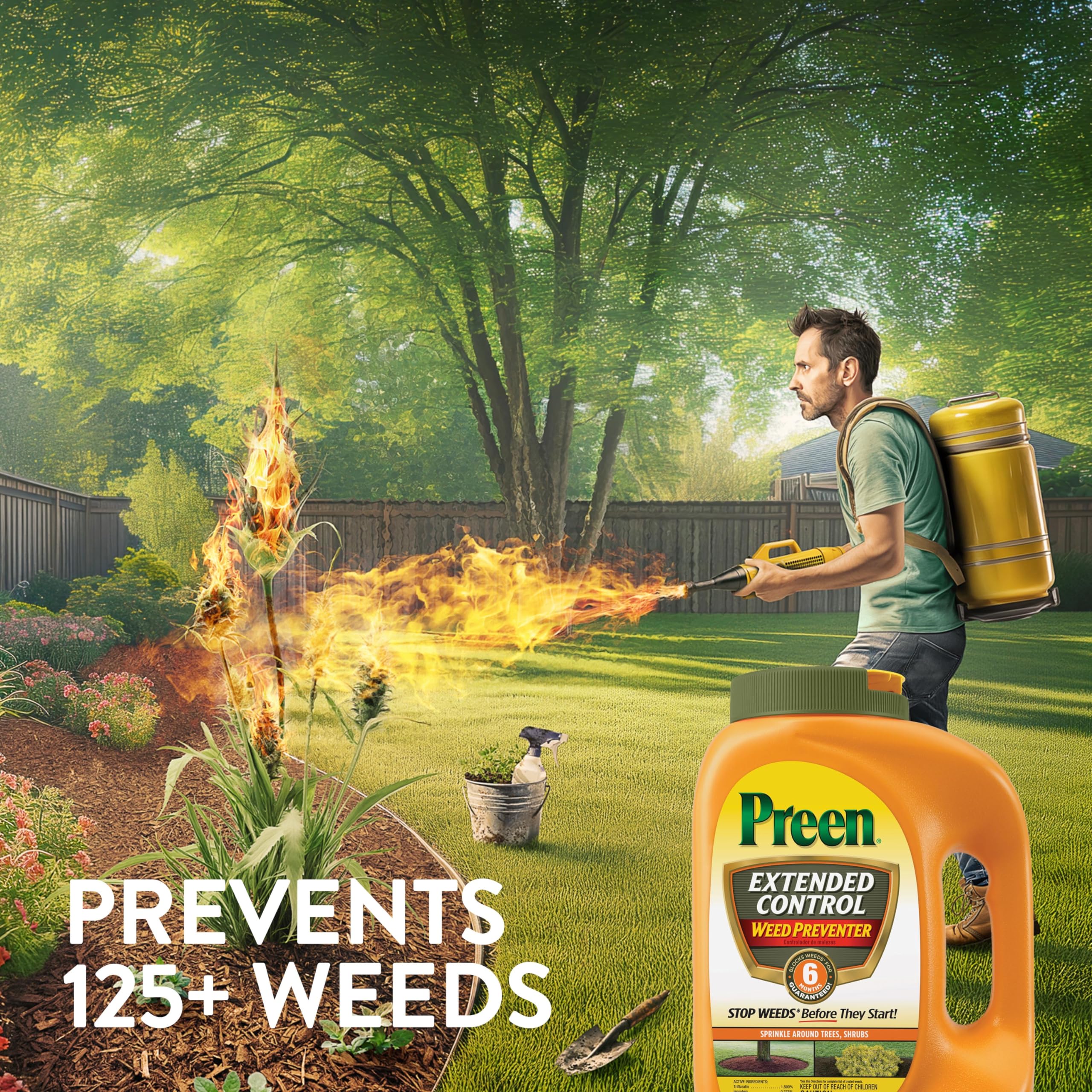 Weed-free garden after using Preen Extended Control