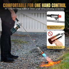 Weed rake included with GasBRUH propane torch