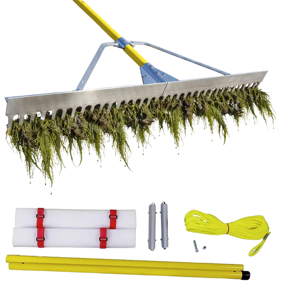 Weed Razer Razer Rake heavy-duty aluminum rake with collapsible handle