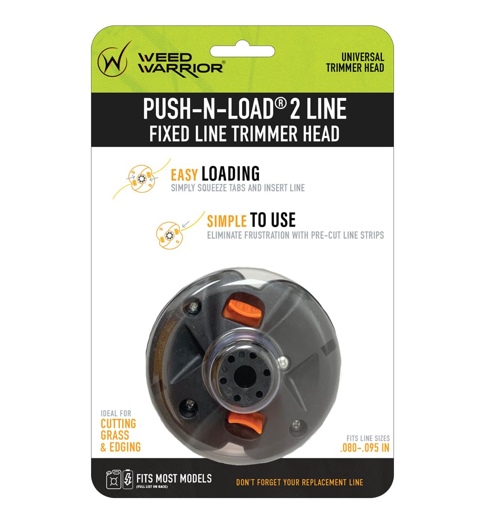 WEED WARRIOR Push-N-Load 2-Line Trimmer Head front view