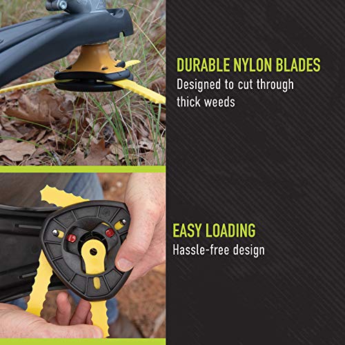 WEED WARRIOR Push-N-Load blades for professional landscaping use
